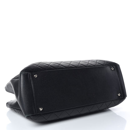 Chanel Caviar Quilted XL Grand Shopping Tote GST Black 4 of 17
