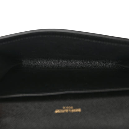 Saint Laurent Grain de Poudre Uptown Chain Wallet Black 6 of 14