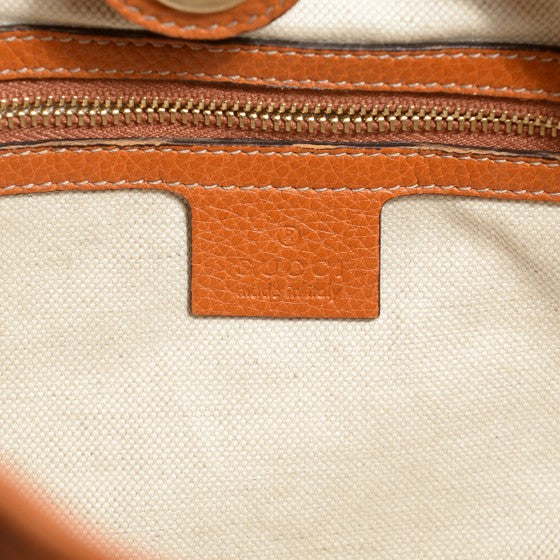 Gucci Pebbled Calfskin Medium Heritage Shoulder Bag Light Tobacco 6 of 18
