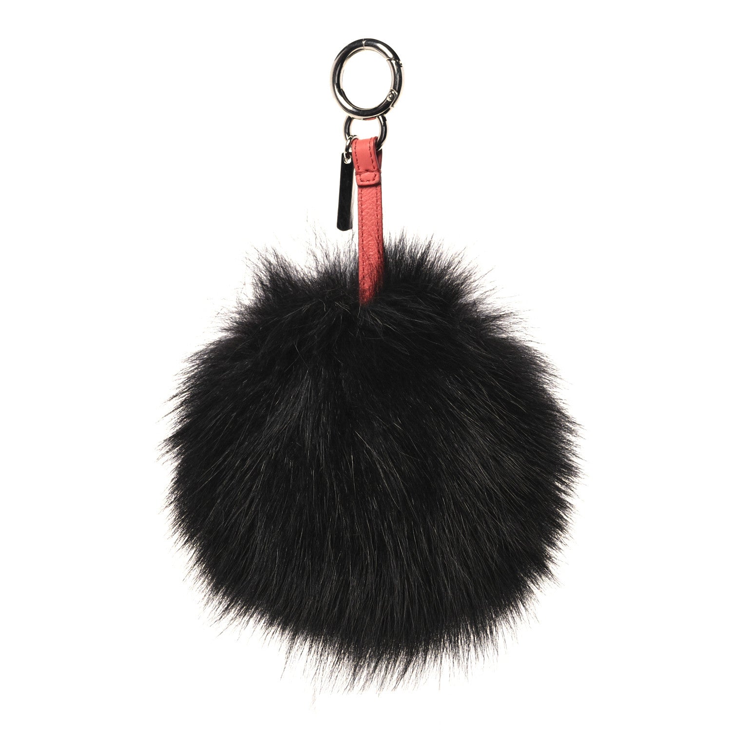 Fendi Fox Fur C ABCharm Bag Charm Pink Black 3 of 6