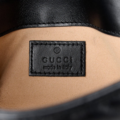 Gucci Calfskin Matelasse Super Mini GG Marmont Shoulder Bag Black 6 of 10