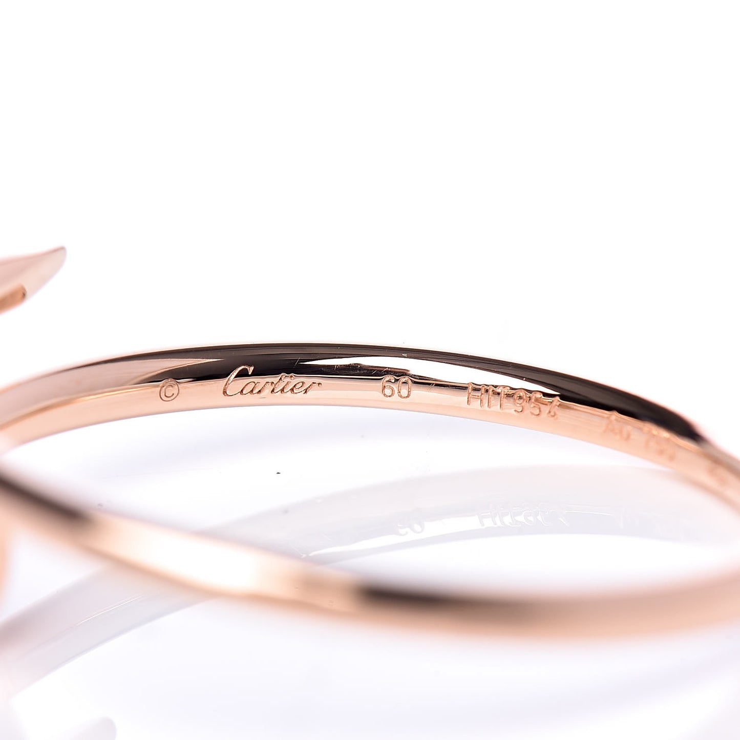 18K Pink Gold Small Juste Un Clou Ring 60 9