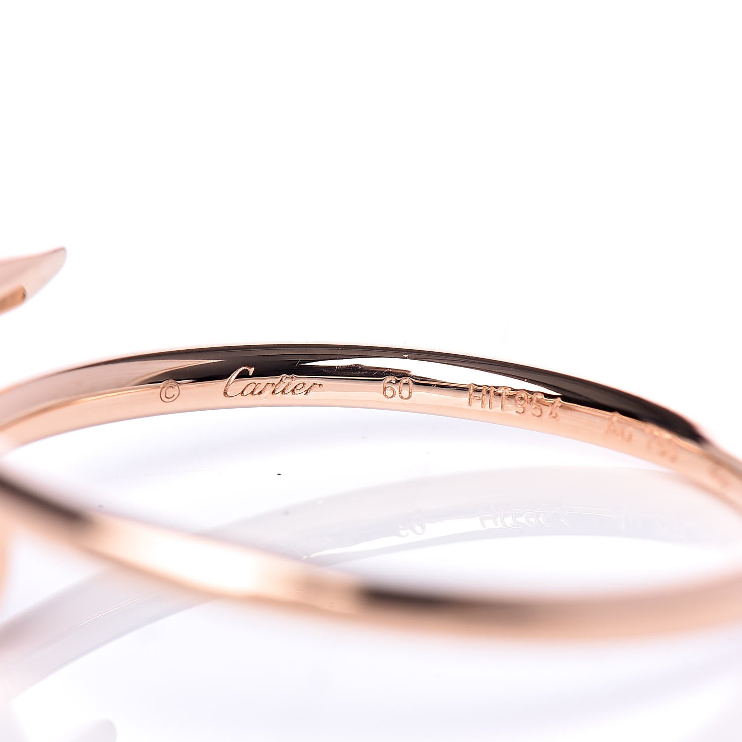 Cartier 18K Pink Gold Small Juste Un Clou Ring 60 9 4 of 6