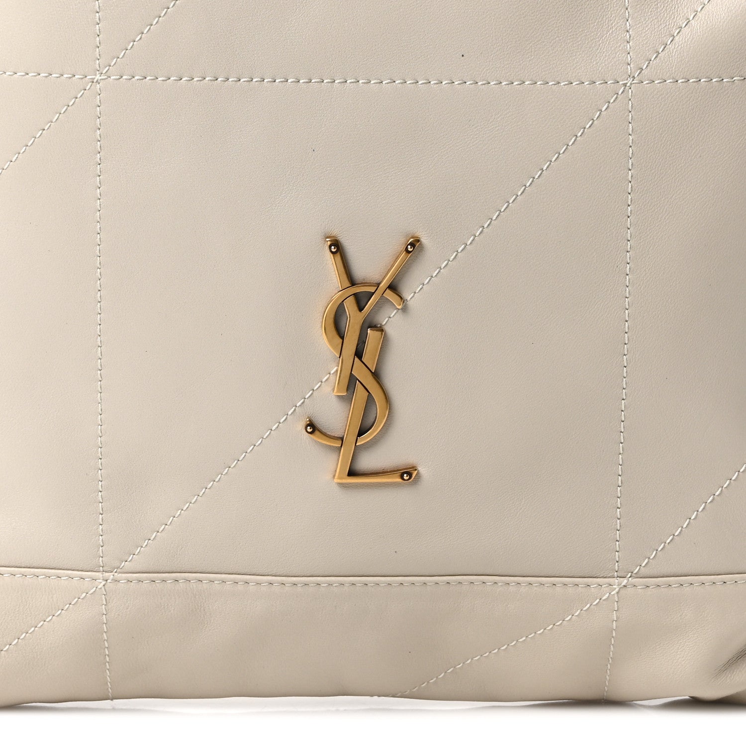 Saint Laurent Lambskin Matelasse Monogram Medium Jamie 4.3 Pochon Crema Soft 9 of 11
