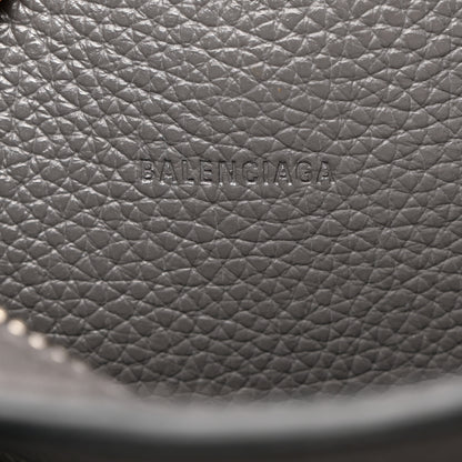 Balenciaga Grained Calfskin Neo Classic Silver Hardware Mini City Dark Grey 6 of 9