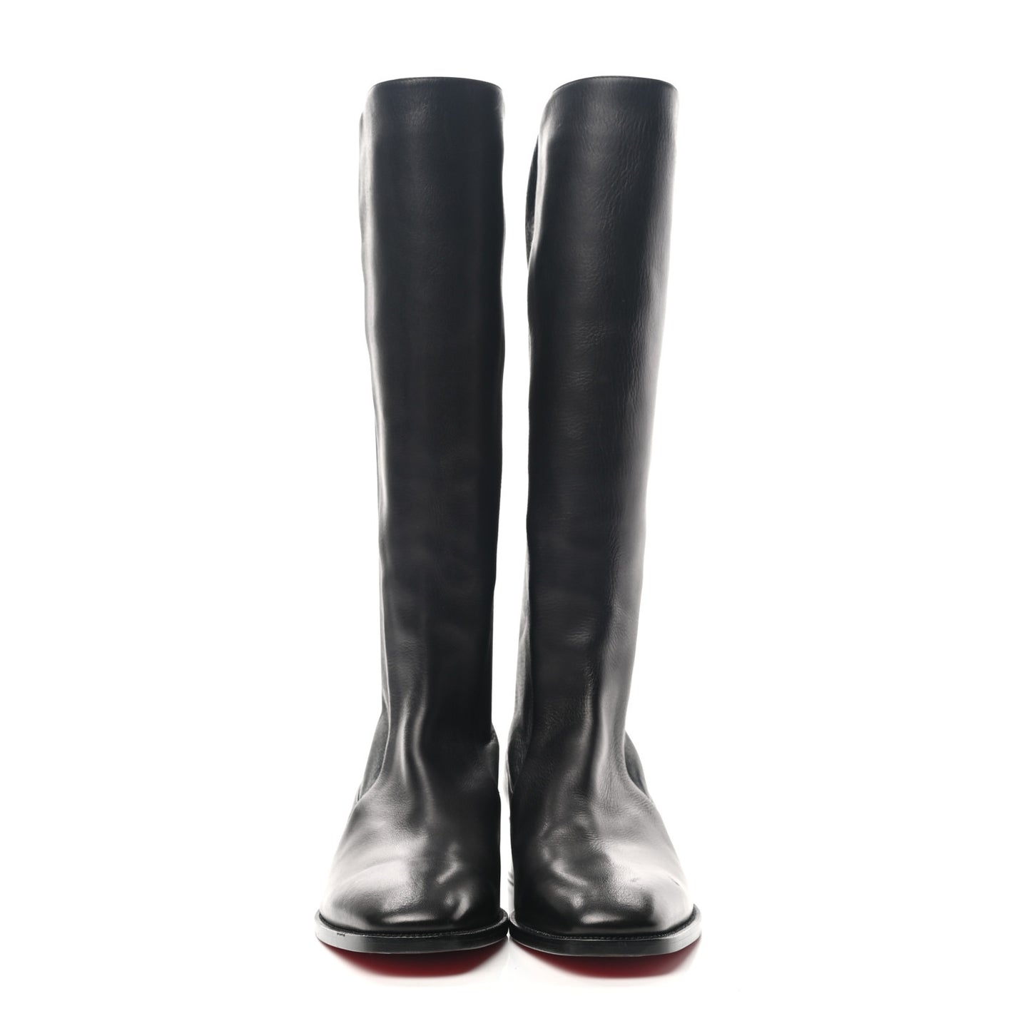 Nappa Tagastretch Flat Knee Boots 38.5 Black