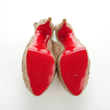 Christian Louboutin Python Jenny 150 Pumps 40.5 Beige 5 of 9