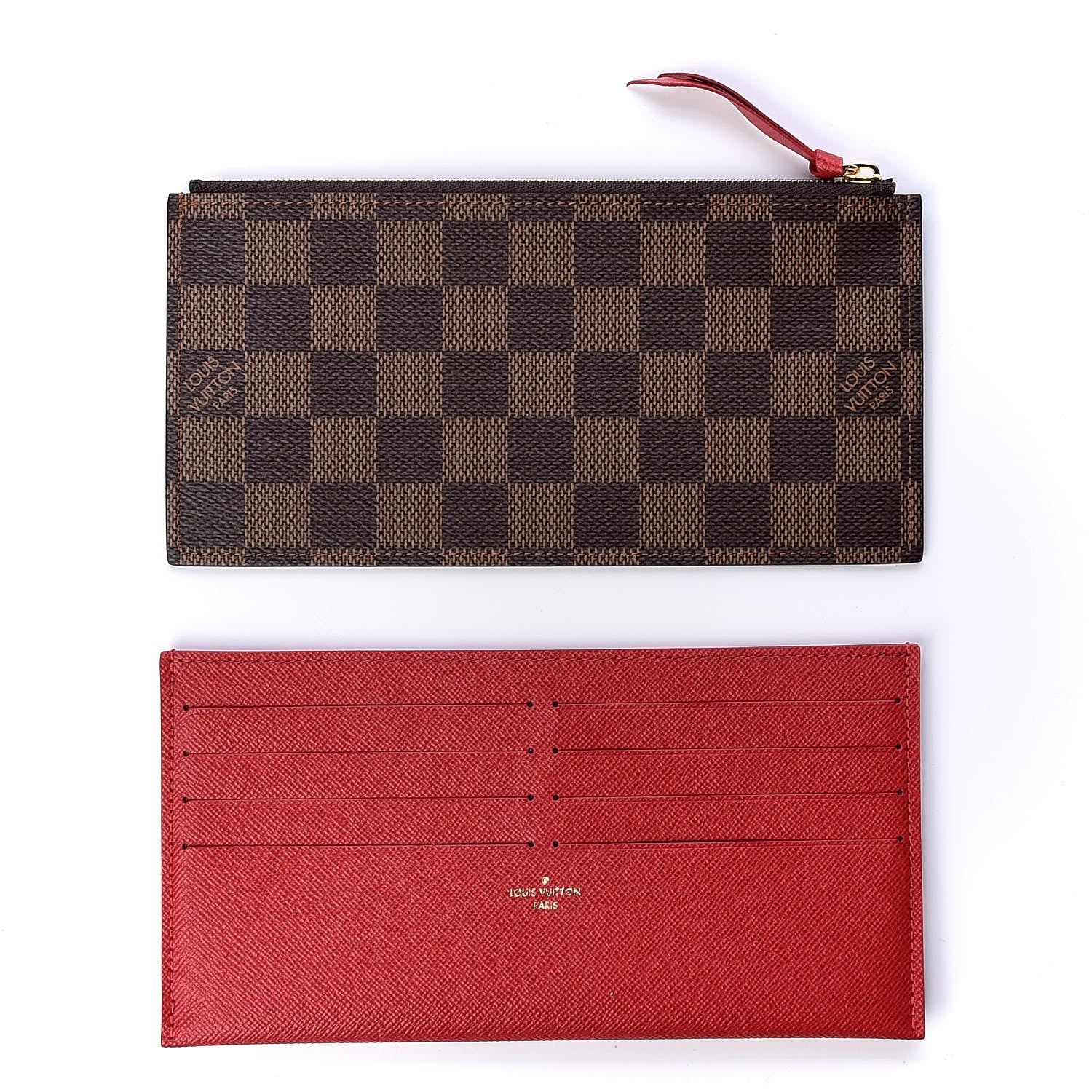 Louis Vuitton Damier Ebene Pochette Felicie Chain Wallet 8 of 12
