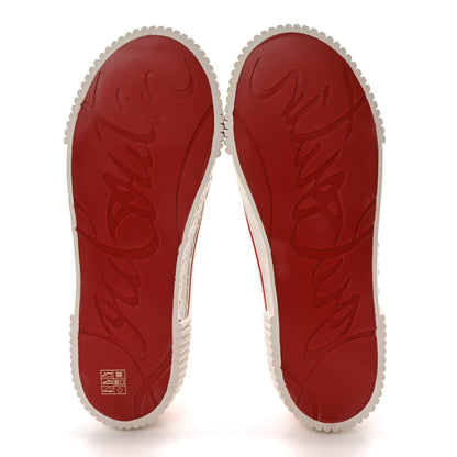 Christian Louboutin Olona Canvas Mens Pedro Flat Sneakers 43.5 White 6 of 9