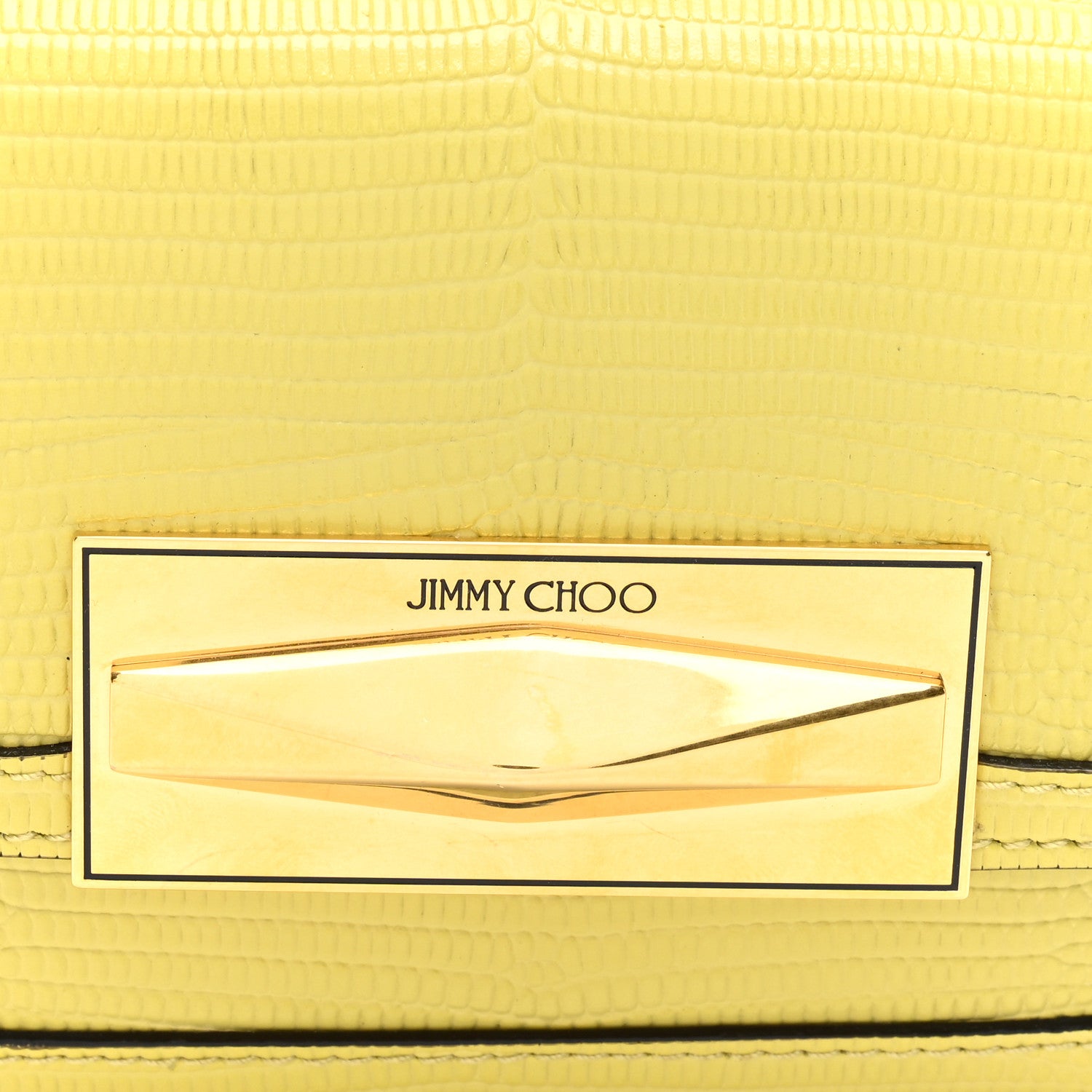 Jimmy Choo Lizard Embossed Mini Bag Yellow 7 of 9