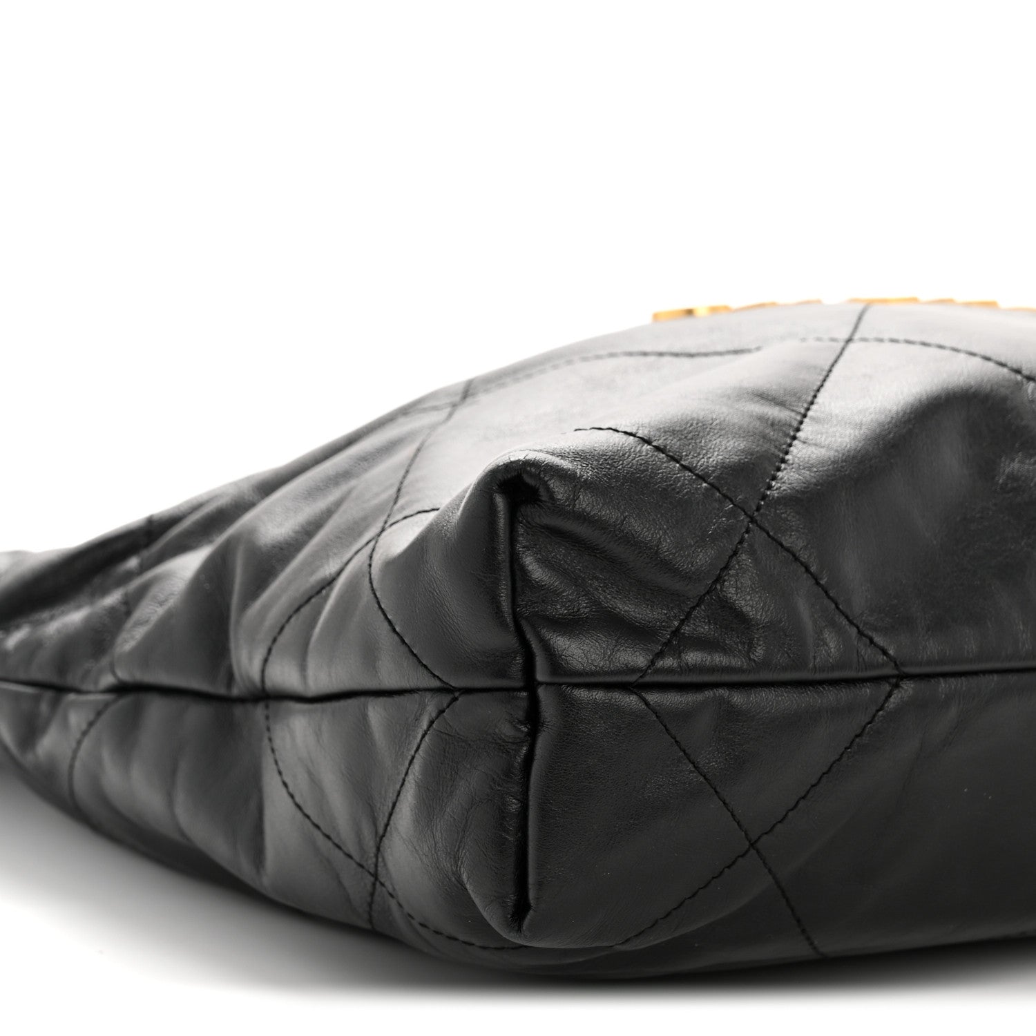 Chanel Shiny Calfskin Quilted Small Chanel 22 Black 10 of 13