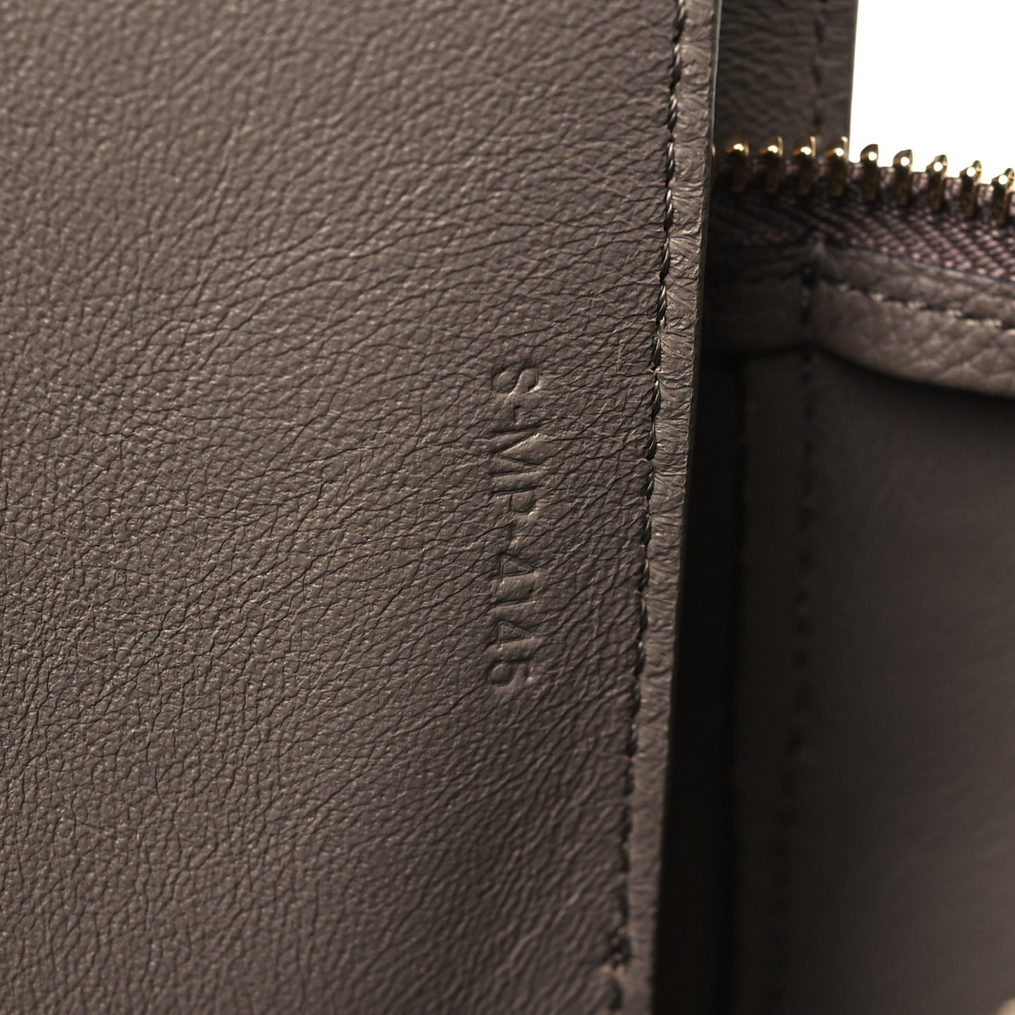Drummed Calfskin Mini Belt Bag Taupe