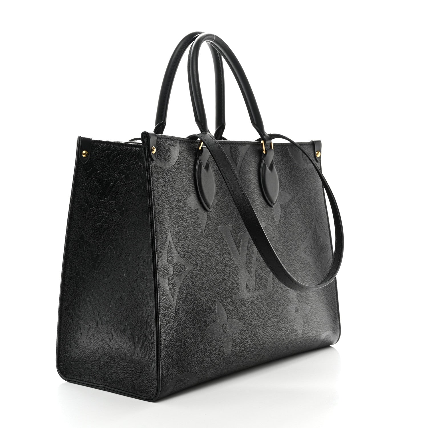 Louis Vuitton Empreinte Monogram Giant OnTheGo MM Black 3 of 9