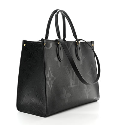 Louis Vuitton Empreinte Monogram Giant OnTheGo MM Black 3 of 9