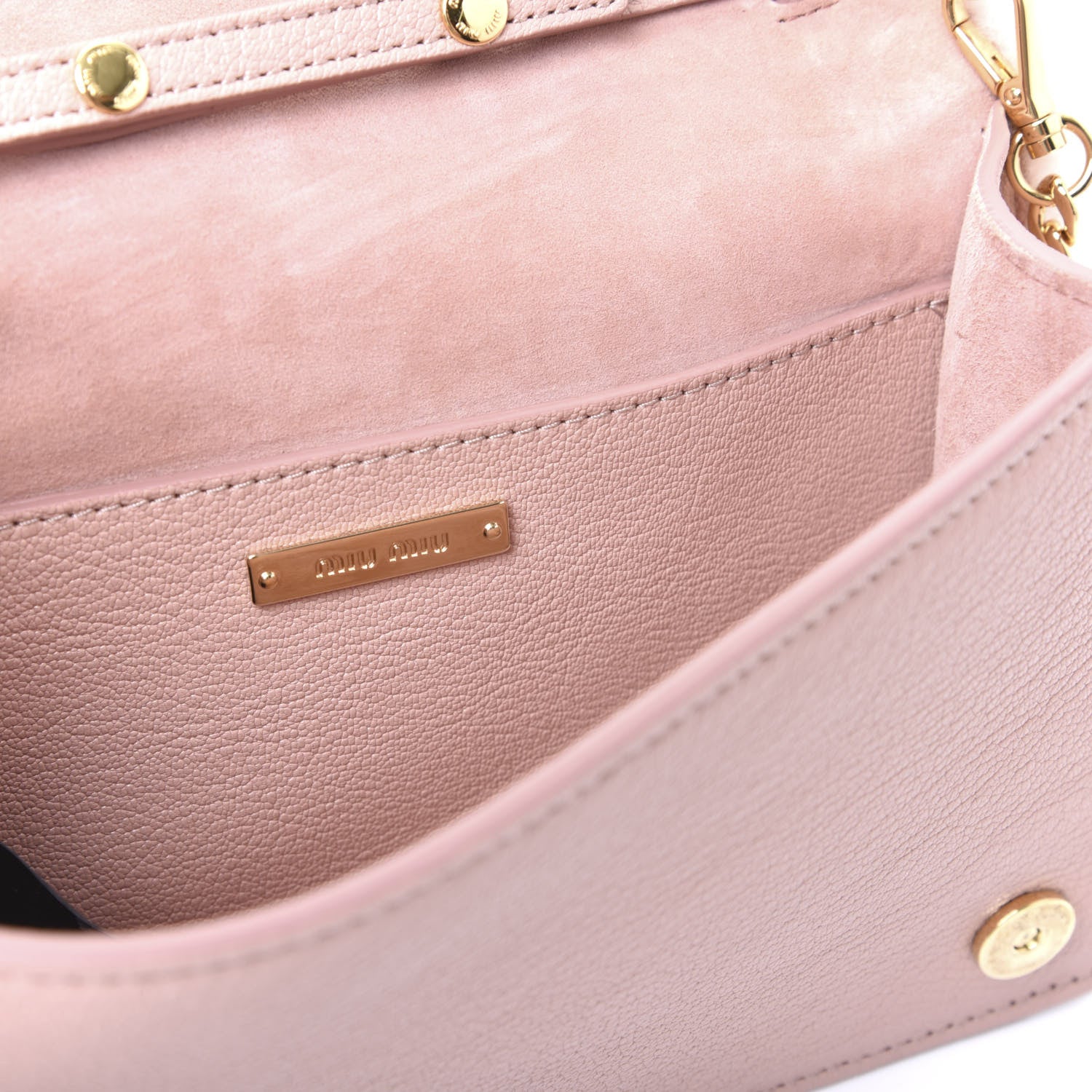 Miu Miu Shearling Goatskin Shoulder Bag 7 of 10