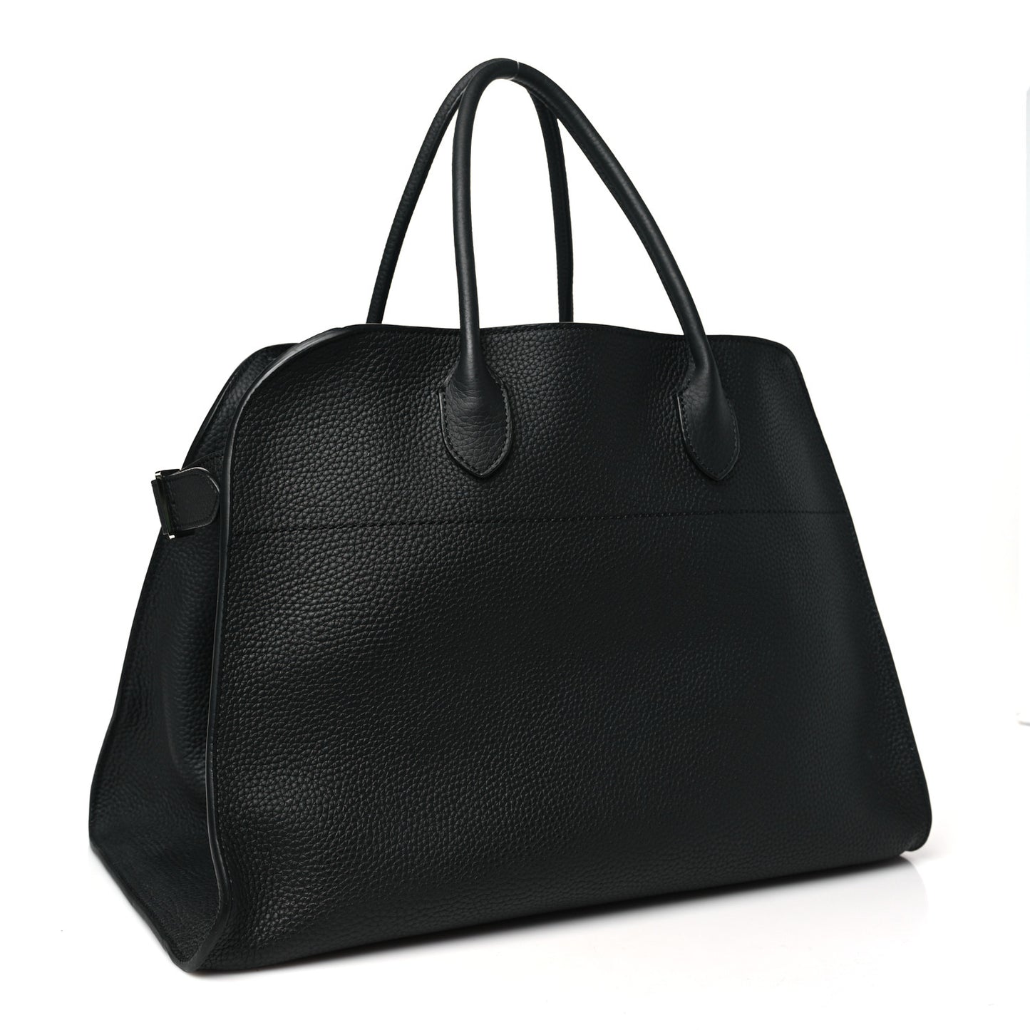 Matte Grained Calfskin Soft Margaux 15 Black