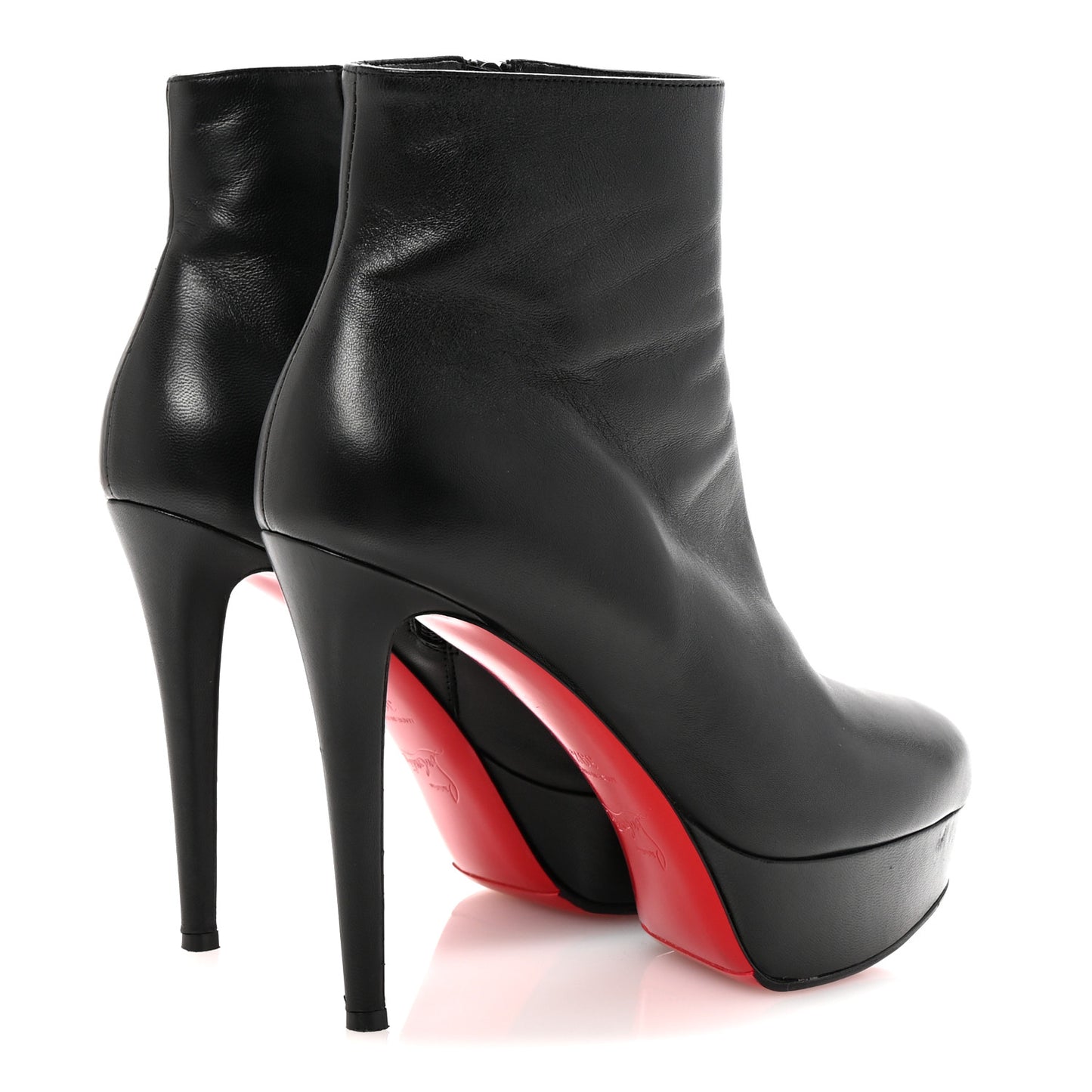 Calfskin Bianca 120 Ankle Boots 39.5 Black