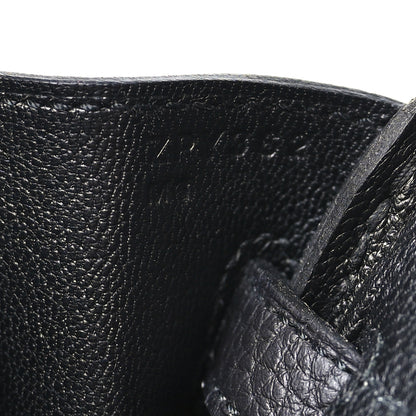 Hermes Togo Birkin 25 Black Black 6 of 10