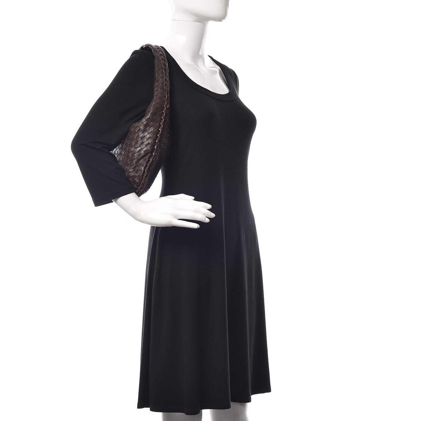 Nappa Intrecciato Medium Veneta Hobo Brown