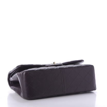 Chanel Lambskin Quilted Jumbo Double Flap Purple 4 of 9