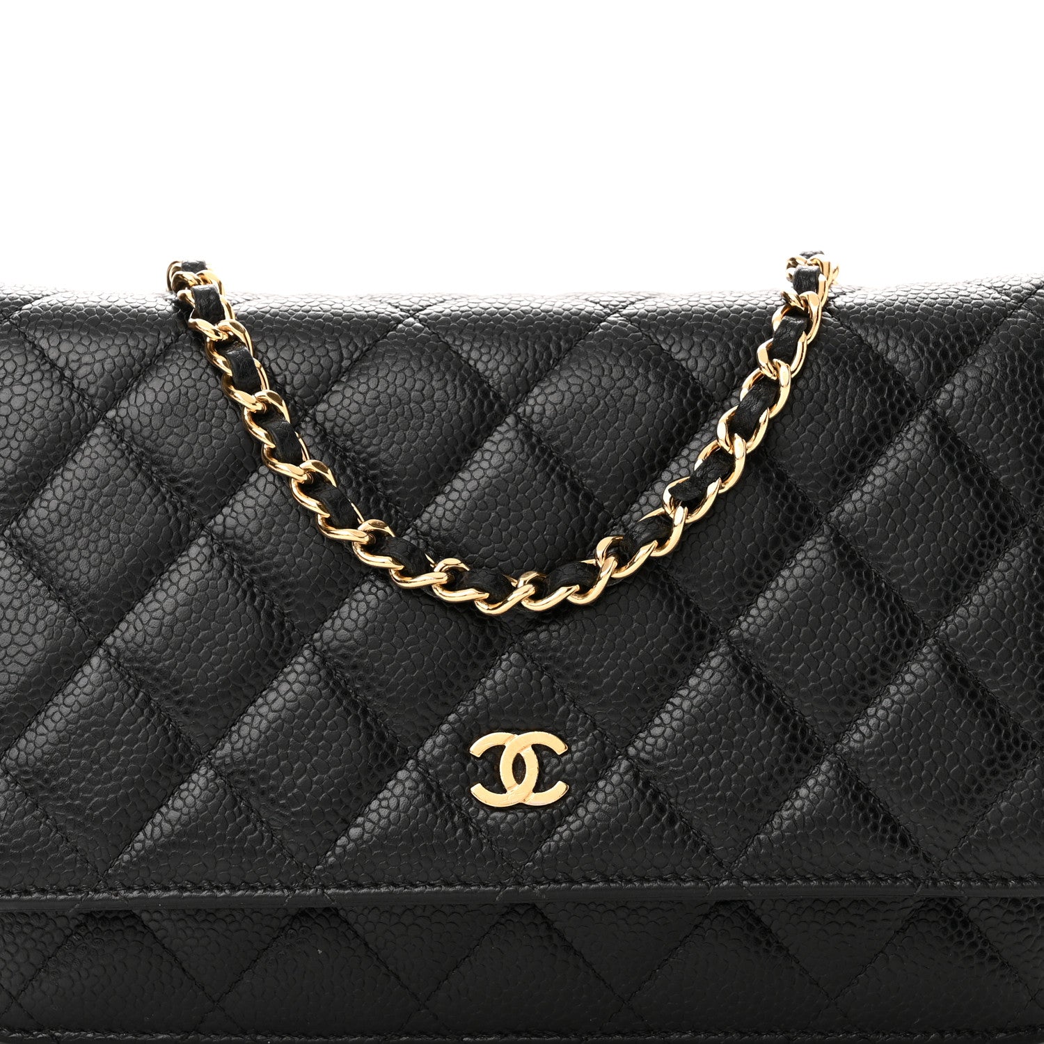 Chanel Caviar Quilted Wallet on Chain WOC Black 9 of 11