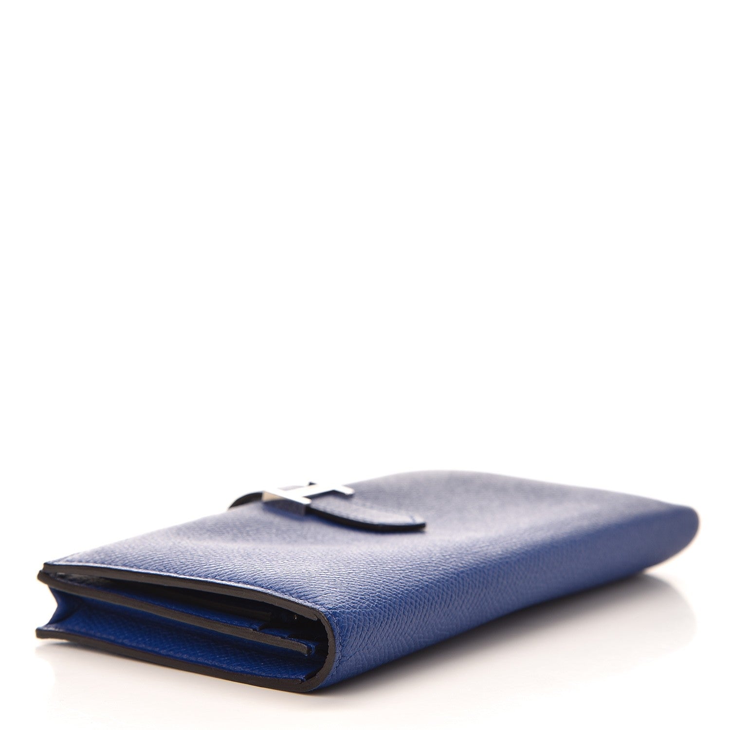 Hermes Epsom Bearn Gusset Wallet Bleu Electrique 4 of 10
