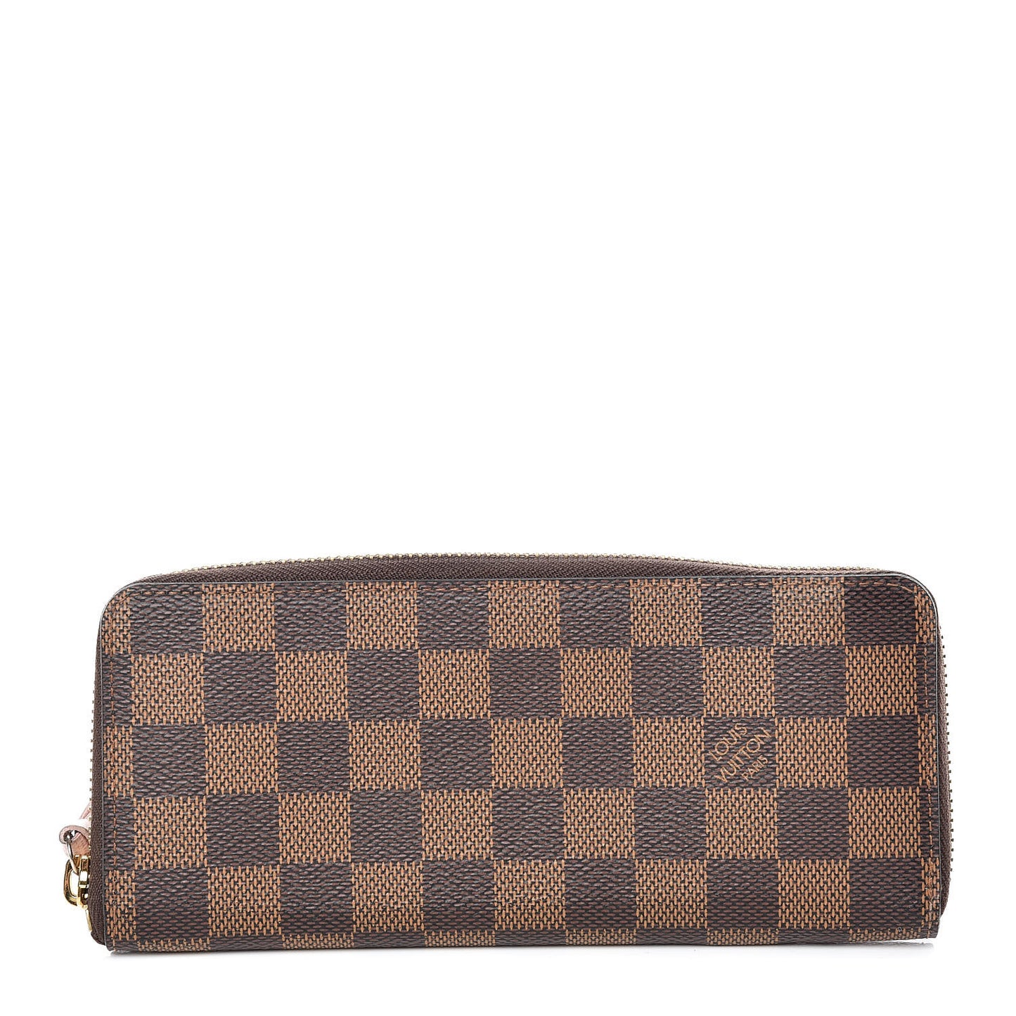 Damier Ebene Clemence Wallet Rose Ballerine