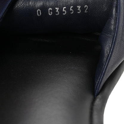 Chanel Lambskin CC Braided Mules 40 Navy Blue Black 9 of 10