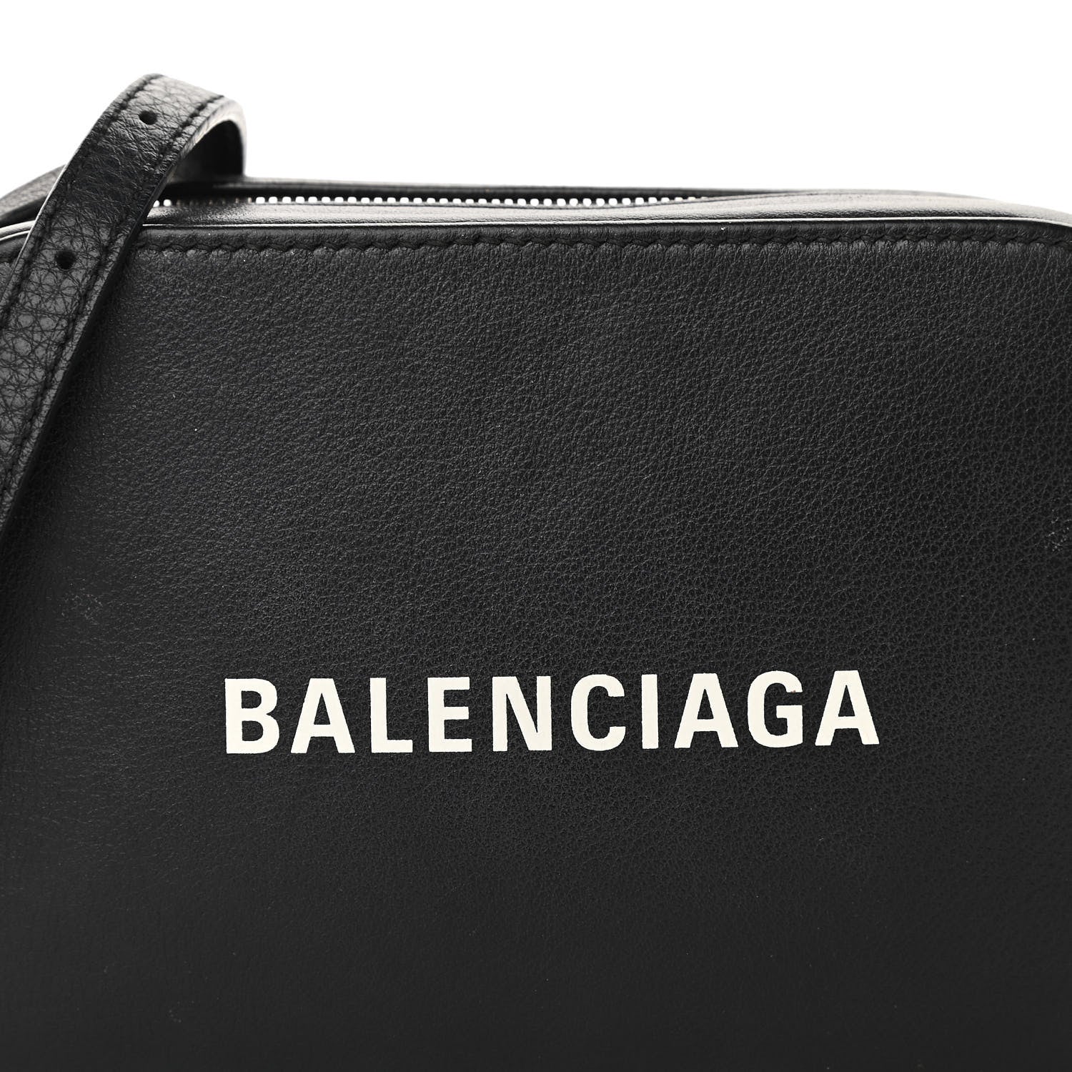Balenciaga Calfskin Logo XS Everyday Camera Bag Black 6 of 10