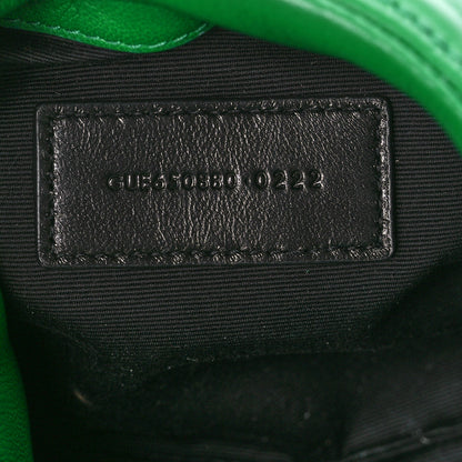 Saint Laurent Lambskin Monogram Loulou Puffer Pouch Clutch New Vert 7 of 12