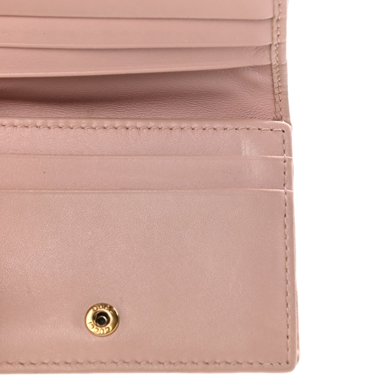 Calfskin Matelasse GG Marmont Card Case Wallet Perfect Pink