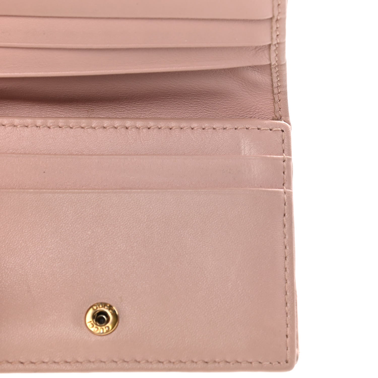 Gucci Calfskin Matelasse GG Marmont Card Case Wallet Perfect Pink 15 of 16