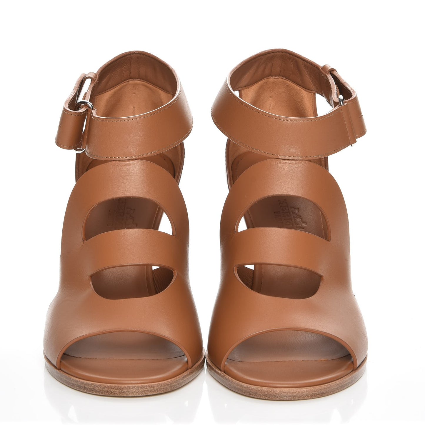 Calfskin Merryl Wedge Sandals 36 Naturel