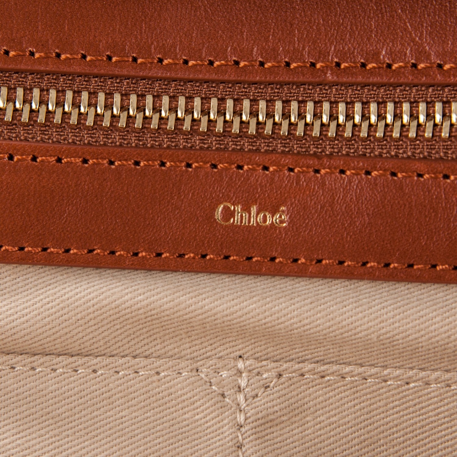 Chloe Calfskin Large Alice Satchel Husky White 6 of 8
