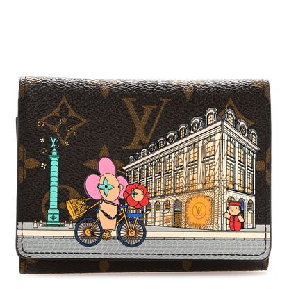 Louis Vuitton Monogram 2022 Christmas Animation Paris Victorine Wallet Pink 1 of 6