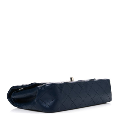 Chanel Lambskin Quilted Medium Double Flap Navy 4 of 11