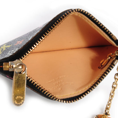 Louis Vuitton Monogram Multicolor Key Pouch Black 5 of 7