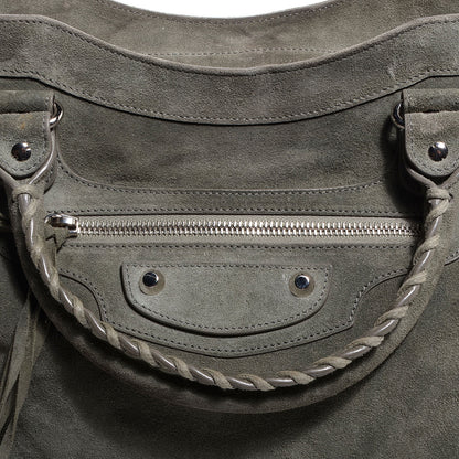 Balenciaga Baby Daim Suede Velo Gris Vison 4 of 13