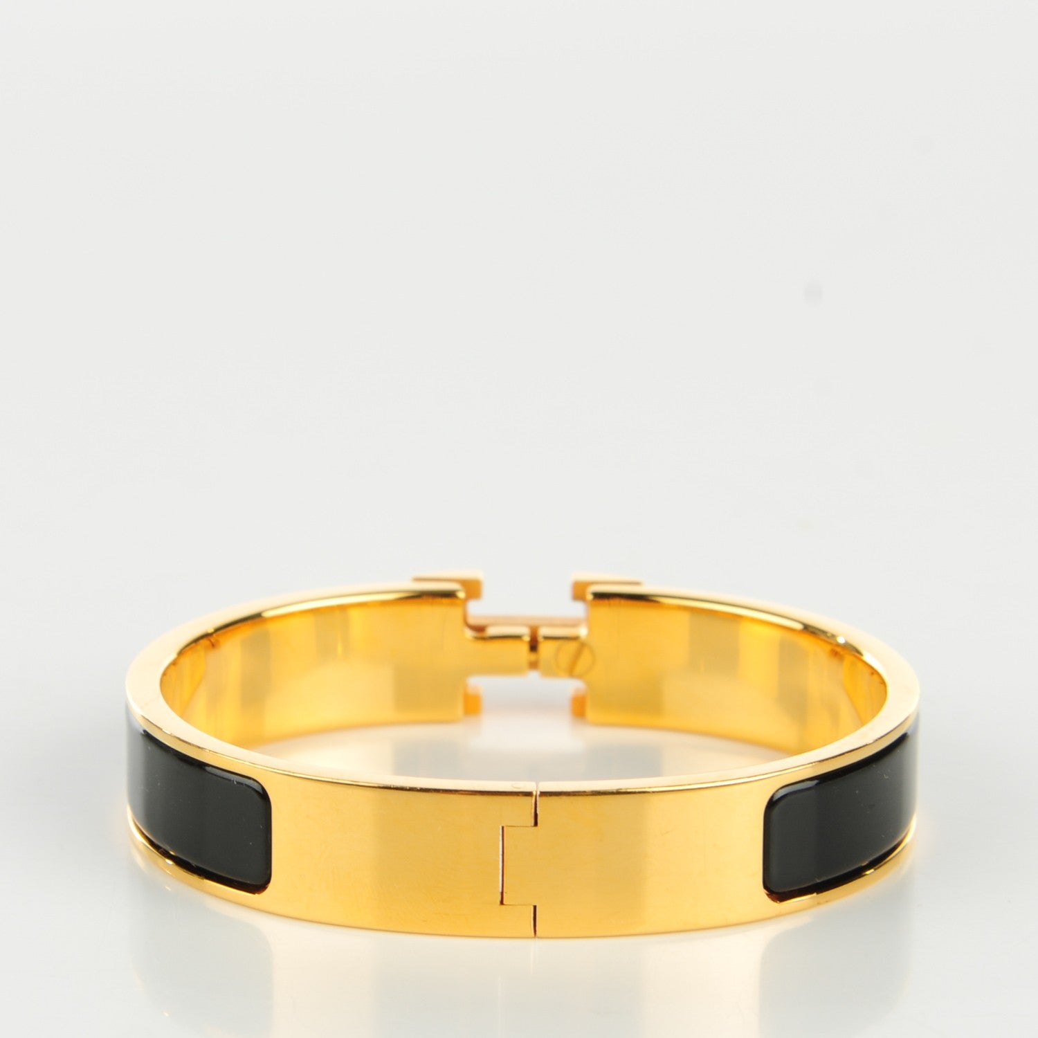 Hermes Enamel Narrow Clic Clac H Bracelet PM Black 3 of 6