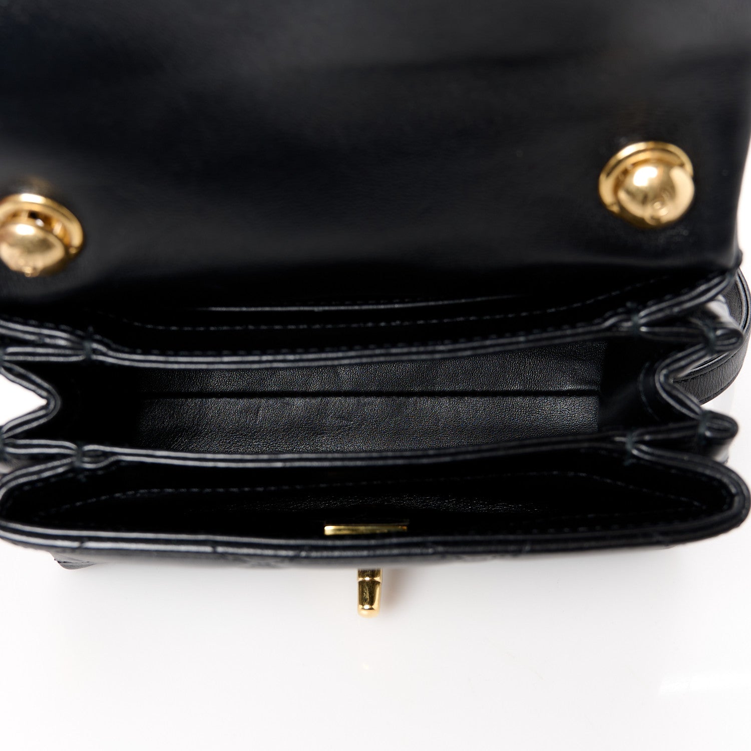 Chanel Lambskin Quilted Mini Color Match Flap Black 5 of 11