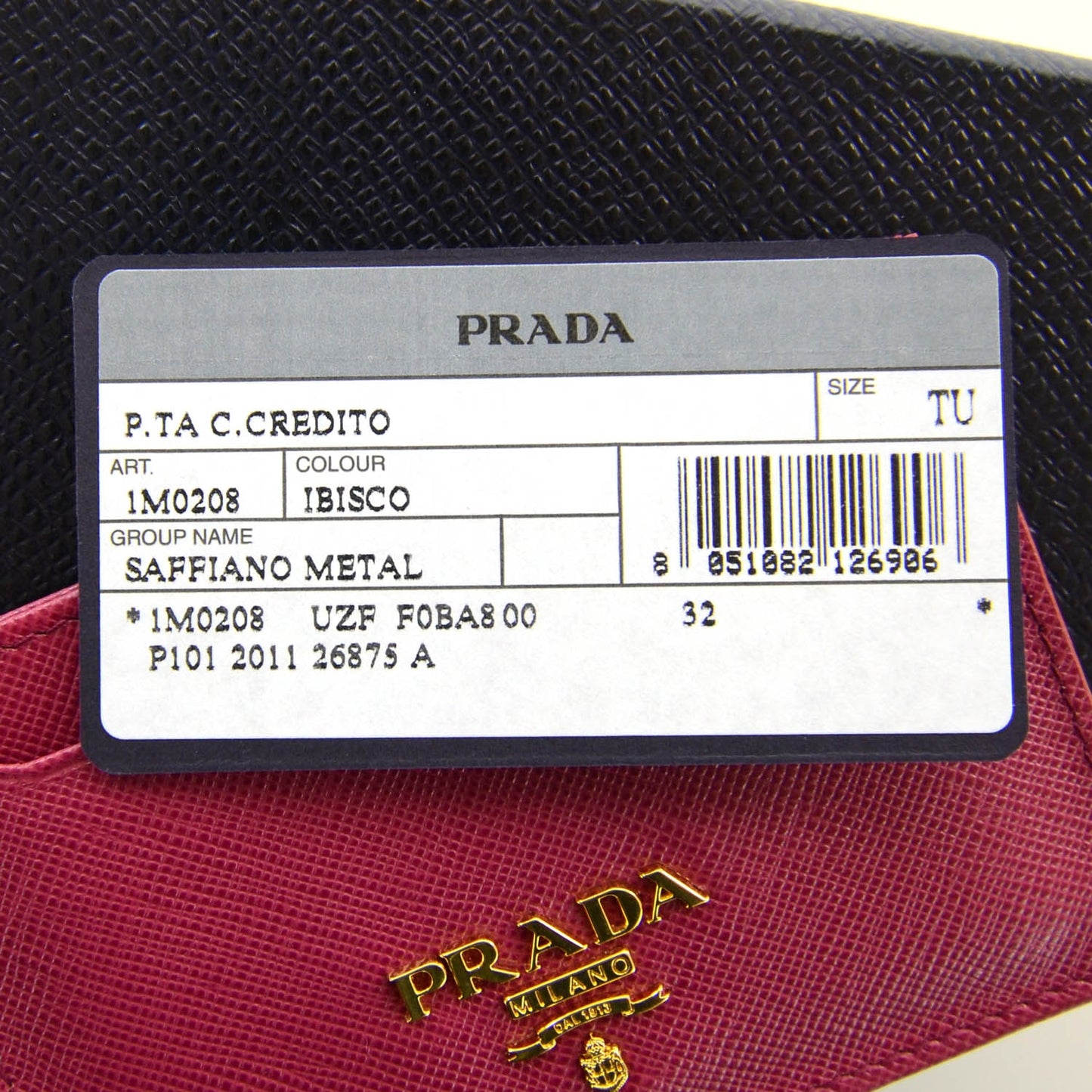 Saffiano Metal Card Case Ibisco