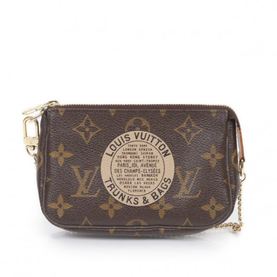 Monogram Complice Trunks and Bags Mini Pochette Accessories Beige