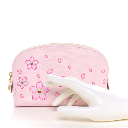 Louis Vuitton LV X TM Epi Cherry Blossom Cosmetic Pouch Pink 2 of 10