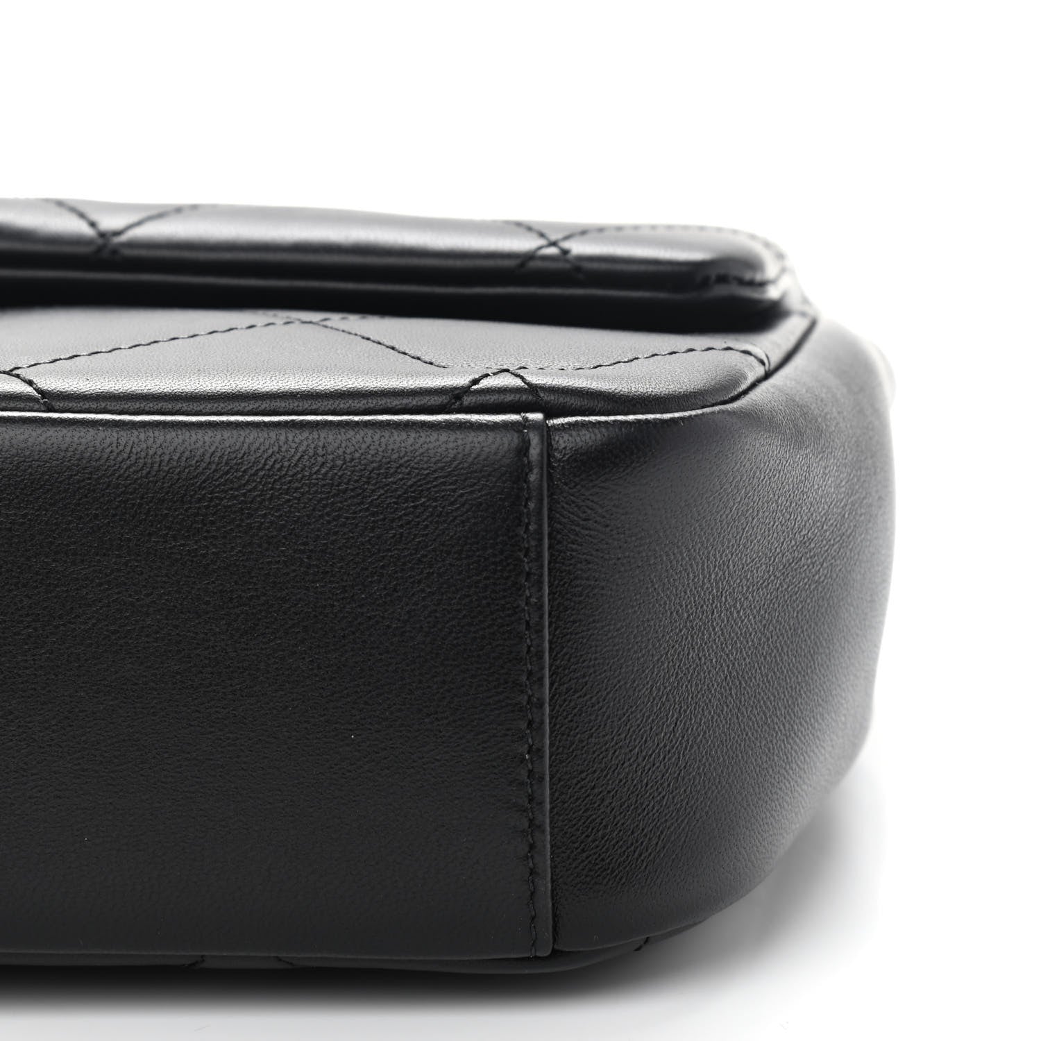 Chanel Lambskin A Real Catch Flap Bag Black 9 of 11