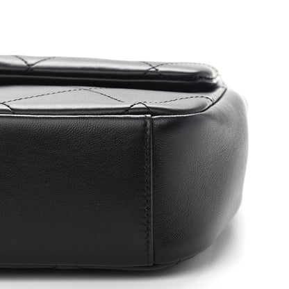 Chanel Lambskin A Real Catch Flap Bag Black 9 of 11