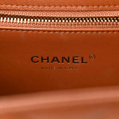 Chanel Caviar Quilted Multi Chain Backpack Light Brown 6 of 16