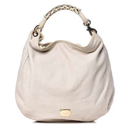 Jimmy Choo Snakeskin Sky Hobo Beige 1 of 11