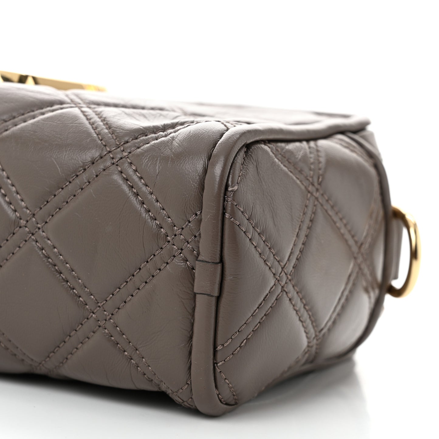 Calfskin Quilted The Softshot 21 Bag Loam Soil