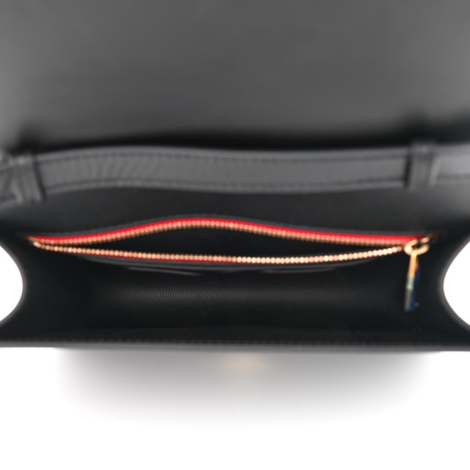 Alexander McQueen Smooth Calfskin Four Ring Knuckle Crossbody Bag Black 5 of 10