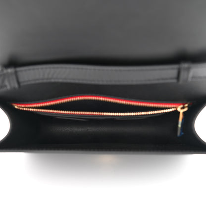 Alexander McQueen Smooth Calfskin Four Ring Knuckle Crossbody Bag Black 5 of 10